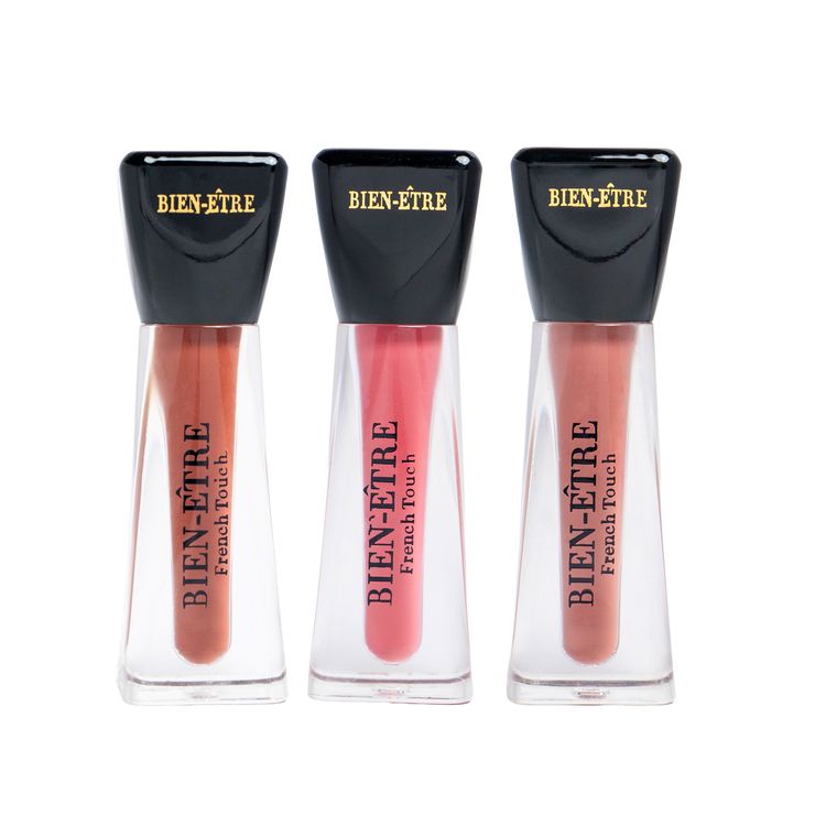 Caramel Nude + Bonjour Pink + Bois de Rose Lipstick Combo