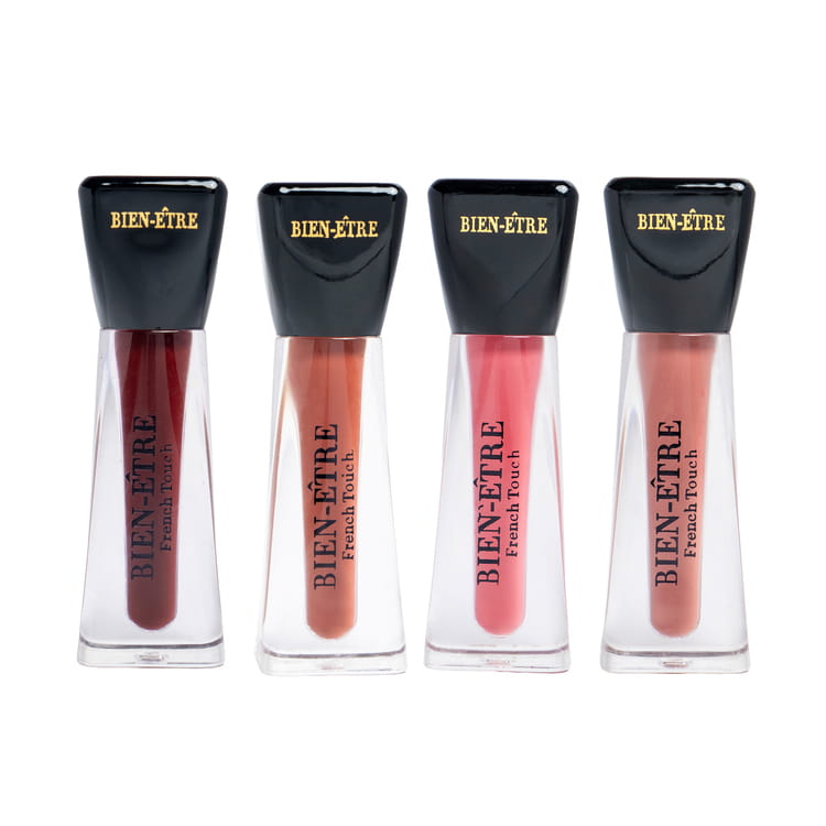Lie de Vin + Caramel Nude + Bonjour Pink + Bois de Rose Lipstick Combo