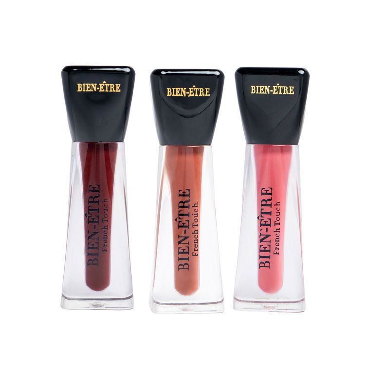 Lie de Vin + Caramel Nude + Bonjour Pink Lipstick Combo