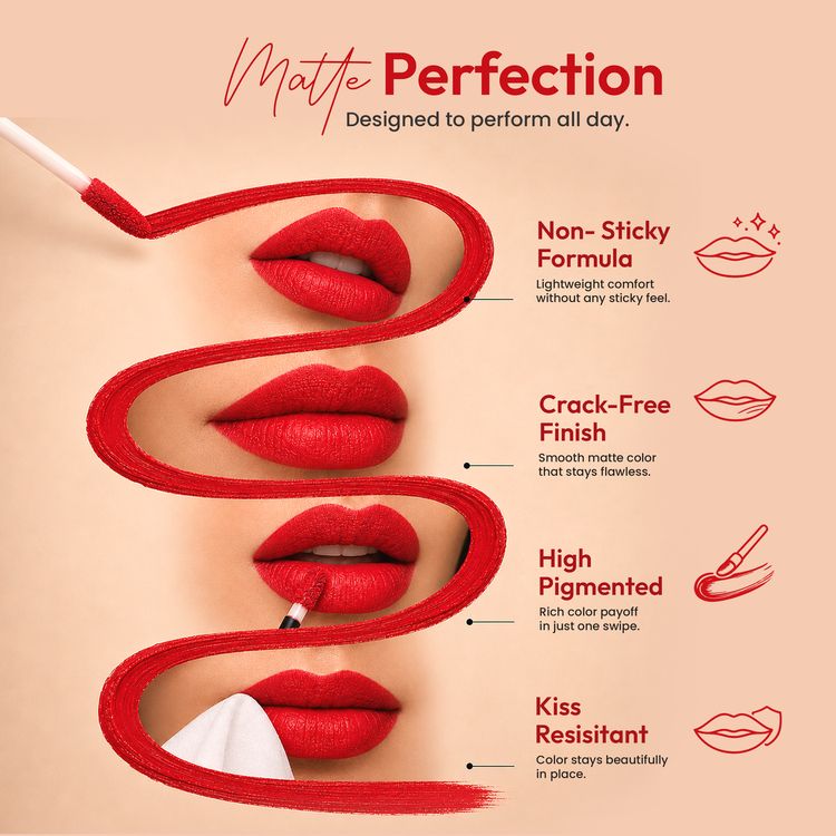 Red Hot Mess Shade Lipstick - 5ML