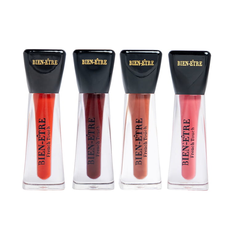 Red Hot Mess + Lie de Vin + Caramel Nude + Bonjour Pink Lipstick Combo
